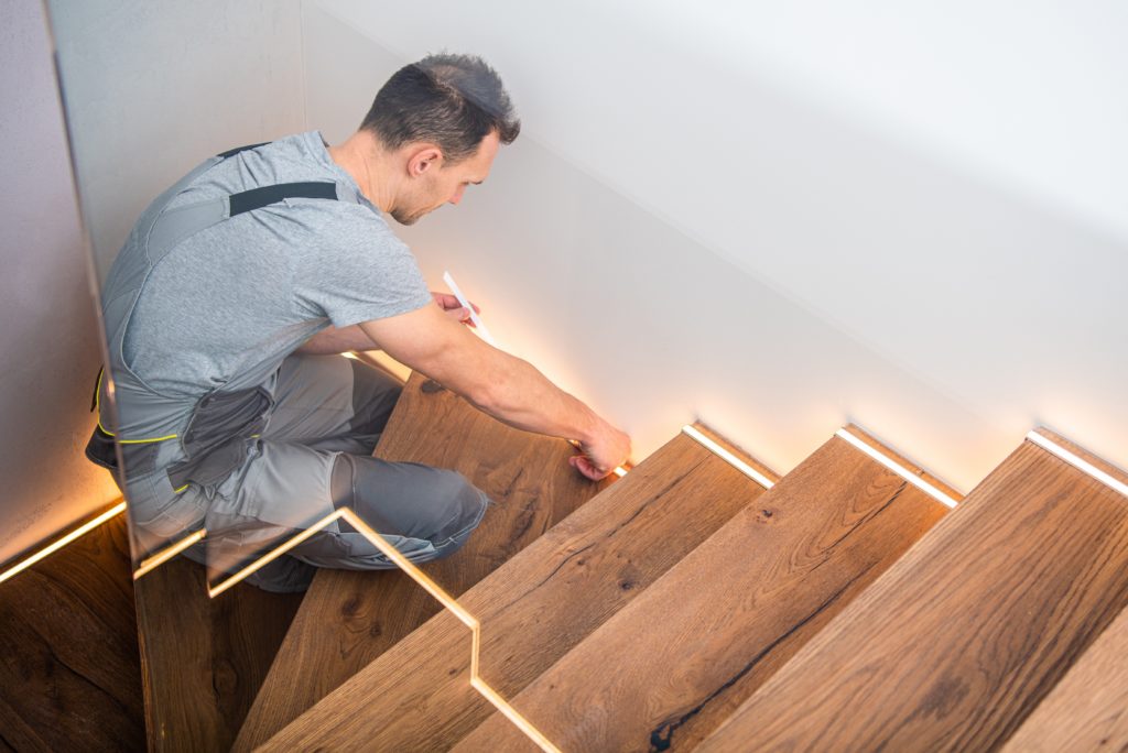 Fit a stairlift on narrow stairs https://elements.envato.com/wooden-residential-stairs-KWVDZRF